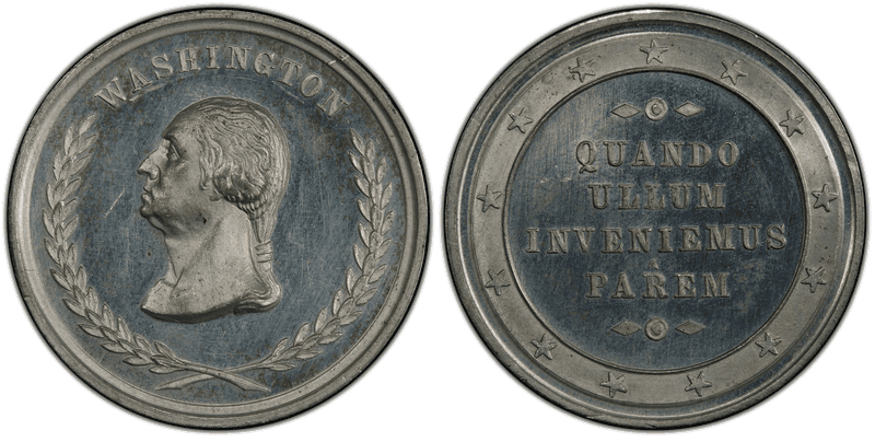 (1860) White Metal Medal GW-368, Bushnell Quando Ullum