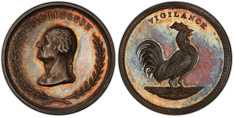 (1860) Silver Medal GW-371, Vigilance Lovett-Bushnell Series