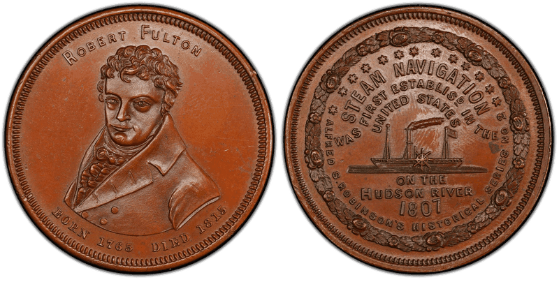 Rulau Ct-Ha 19A, Robert Fulton Dollar