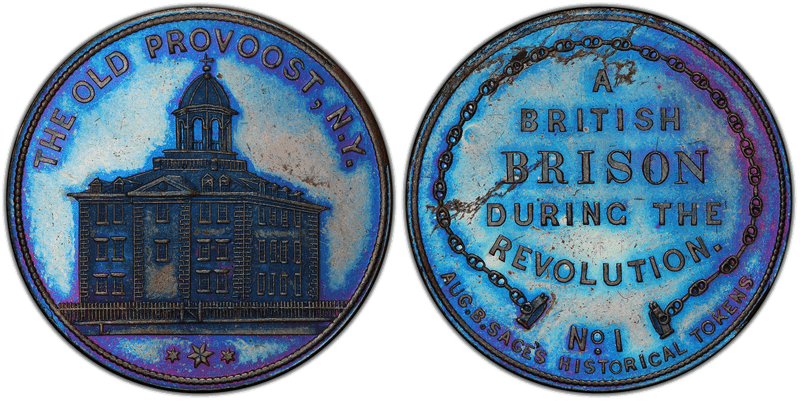 (c.1860) Token Sage's Historical No. 1 Copper The Old Provoost