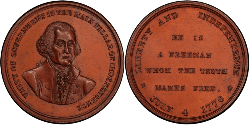 (1861) Bronze Medal GW-432, Unity of Government