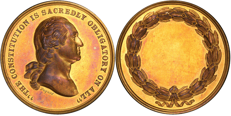 (1861) Brass Medal GW-477, Oath of Allegiance