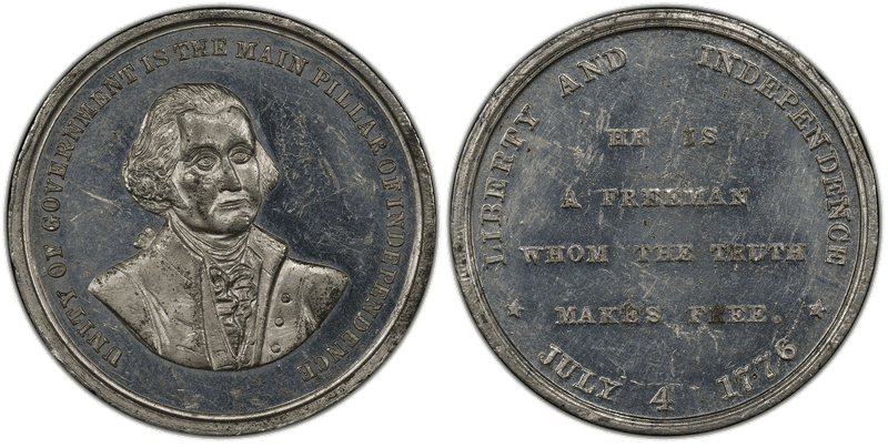 HK-114, GW-432 White Metal Unity of Government Dollar