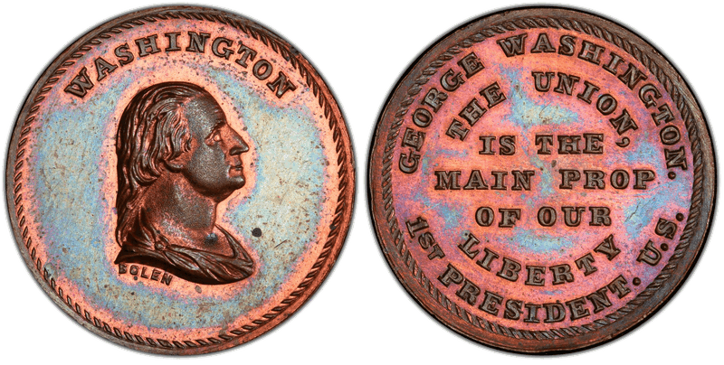 (c.1867) Medal JAB-25 Copper Washington