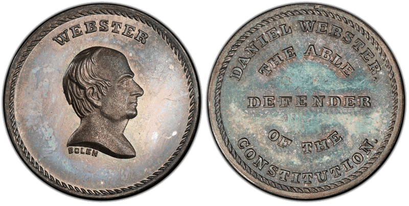 (c.1867) Medal JAB-29 Silver Daniel Webster