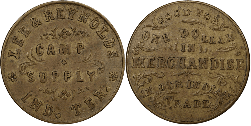 (c.1873-81) Token Curto-69 Brass Lee & Reynolds OK Trade