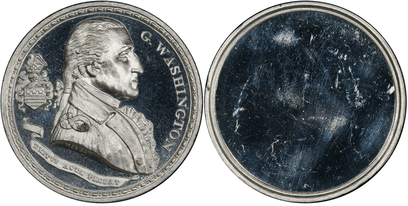 (1883) White Metal Medal GW-1008A, George Washington