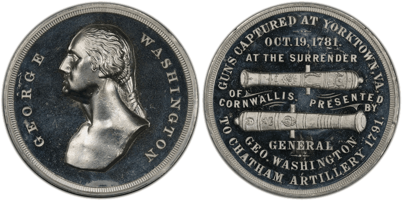 (1886) White Metal Medal GW-1004, Chatham Artillery