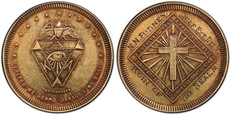 (c.1930s) Token KK-211 Gold United We Stand