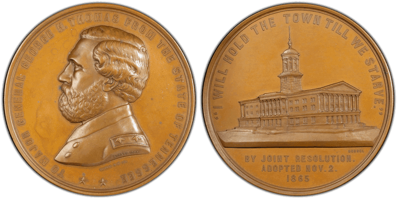 (ca. 1866) Bronze Medal George H. Thomas