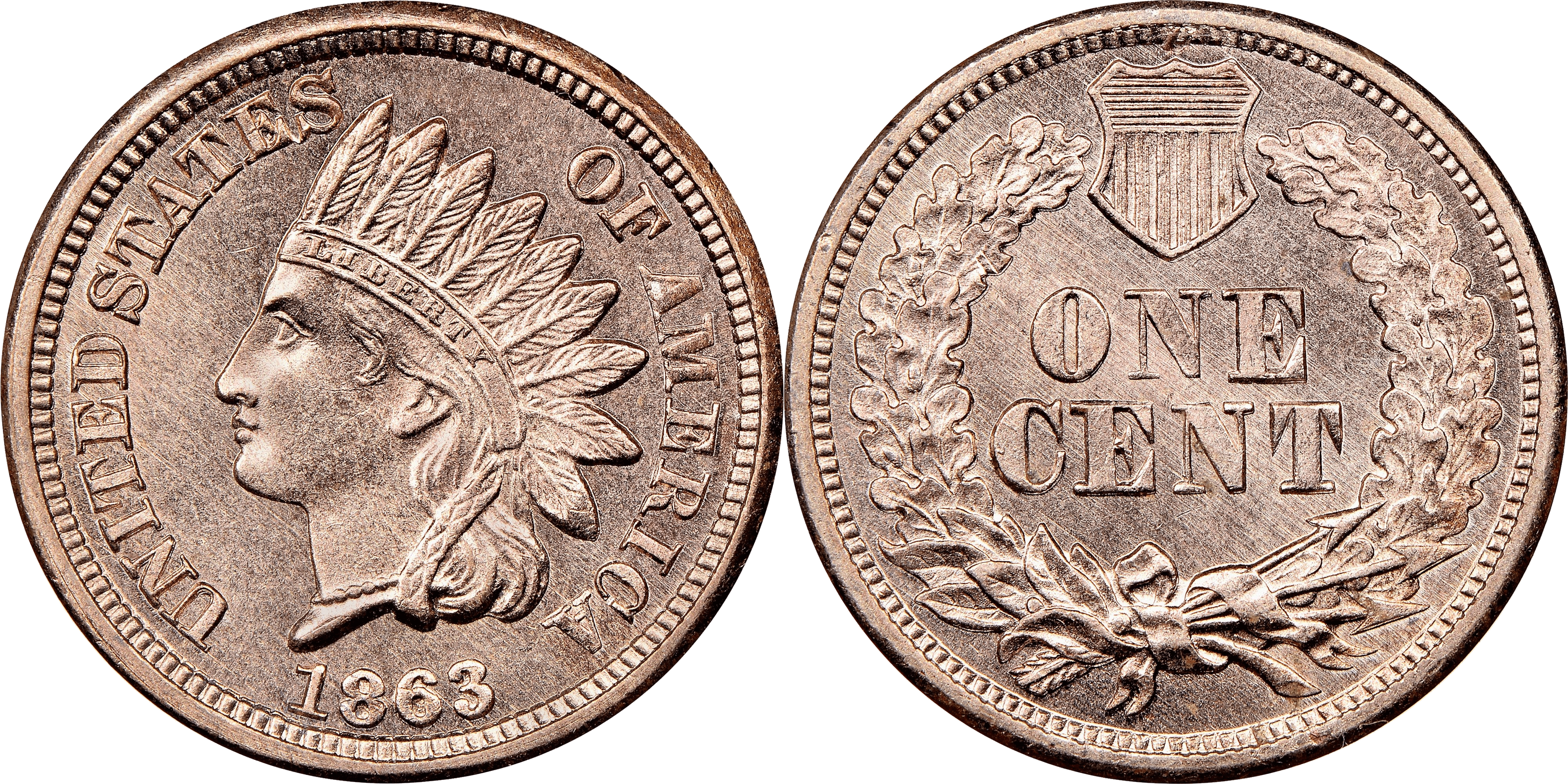 1863 Indian Head Cent