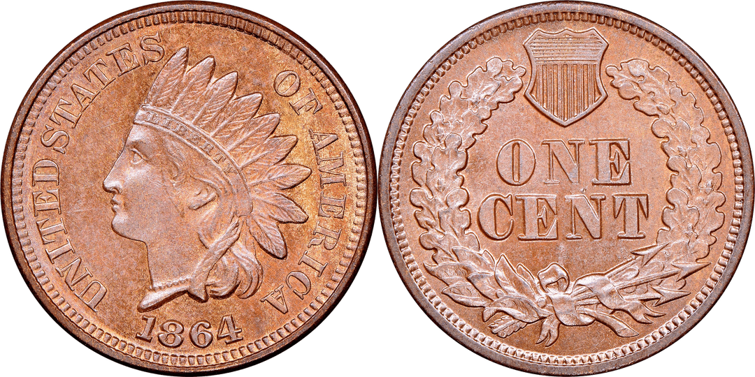 1864 Indian Head Cent - Bronze No L