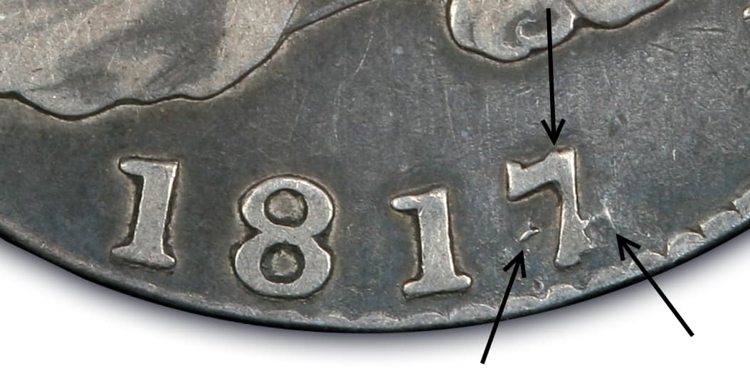 The 7 punched over a 4