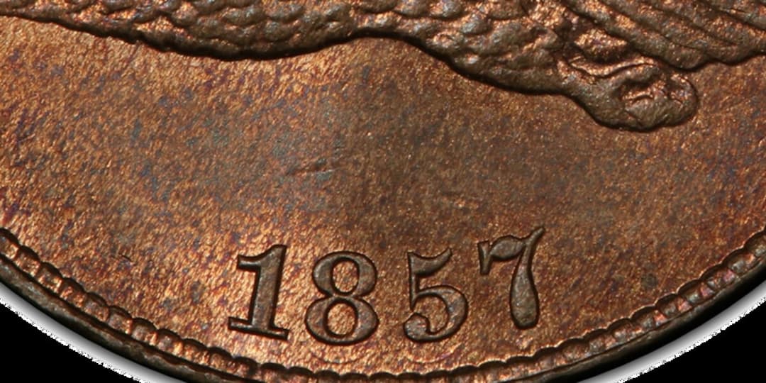 Repunching at the base of the date