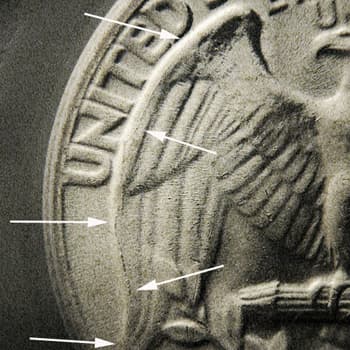 UDC-25c-1957-01 Unusual Die Crack