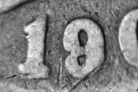 1908-D Repunched Date WRPD-001