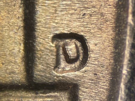 1949-D Repunched Mintmark WRPM-012