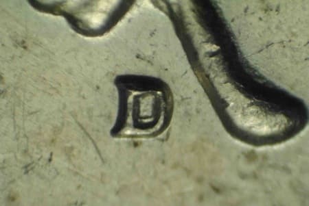 1964-D Repunched Mintmark WRPM-006