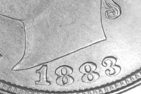 1883 Repunched Date WRPD-005