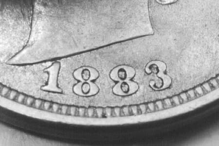 1883 Repunched Date WRPD-006