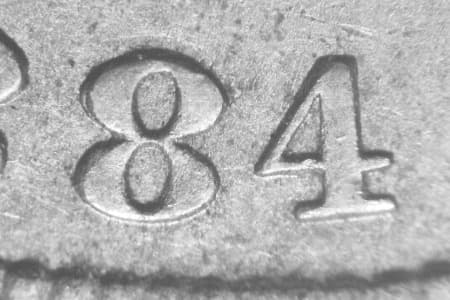 1884 Repunched Date WRPD-001