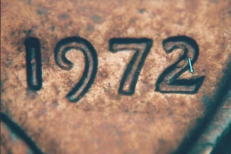 1972 Doubled Die Obverse WDDO-016