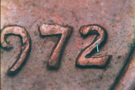 1972 Doubled Die Obverse WDDO-019
