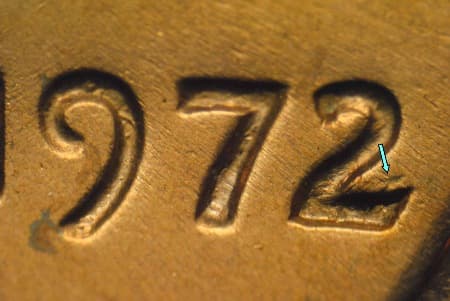 1972 Doubled Die Obverse WDDO-020