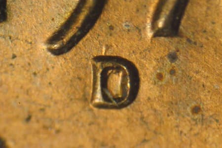 1970-D Repunched Mintmark WRPM-005