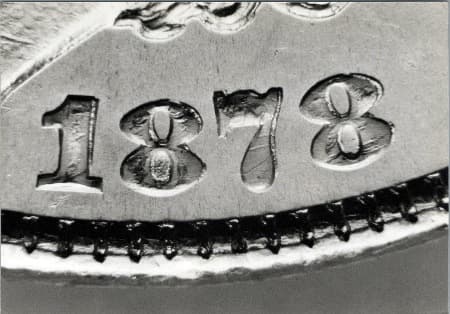 1878 Doubled Die Reverse WDDR-009
