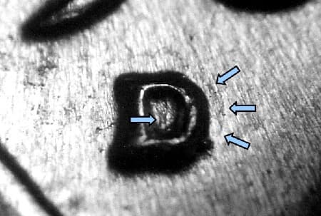 1961-D Repunched Mintmark WRPM-028