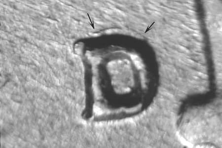 1950-D Repunched Mintmark WRPM-008