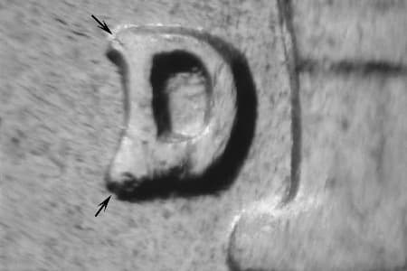 1954-D Repunched Mintmark WRPM-007