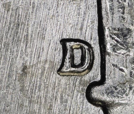 1964-D Repunched Mintmark WRPM-009