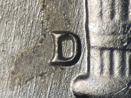 1964-D Repunched Mintmark WRPM-013