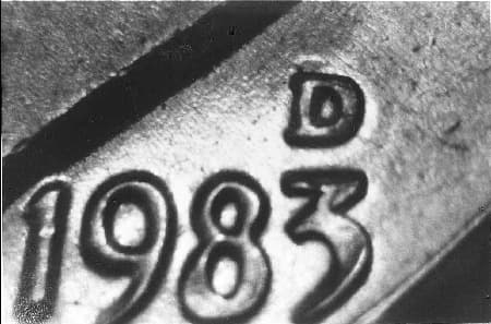 1983-D Repunched Mintmark WRPM-002