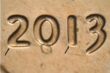 2013 Doubled Die Obverse WDDO-002