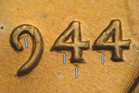 1944 Doubled Die Obverse WDDO-010