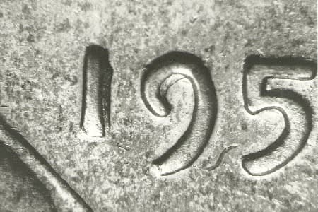 1953 Doubled Die Obverse WDDO-001