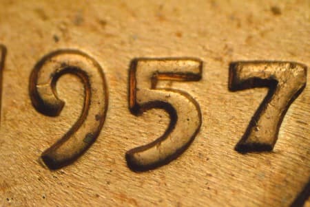 1957 Doubled Die Reverse WDDR-007