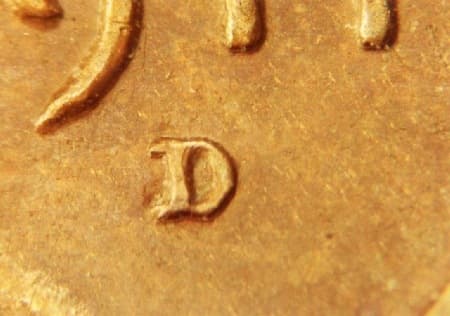 1911-D Repunched Mintmark WRPM-005