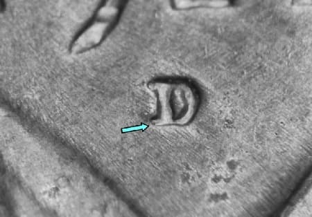1927-D Repunched Mintmark WRPM-002