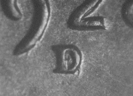 1928-D Repunched Mintmark WRPM-001