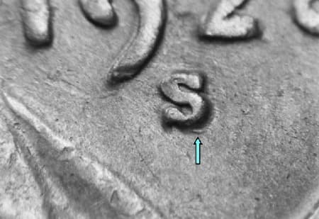 1928-S Repunched Mintmark WRPM-005
