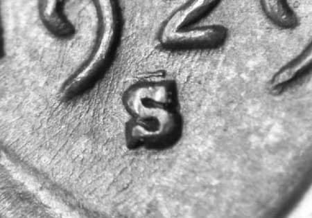 1929-S Repunched Mintmark WRPM-001