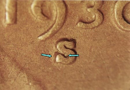 1930-S Repunched Mintmark WRPM-004