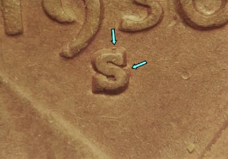 1930-S Repunched Mintmark WRPM-010