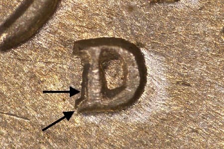 1943-D Repunched Mintmark WRPM-009