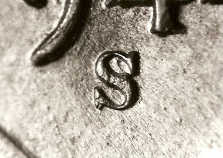 1944-S Repunched Mintmark WRPM-001