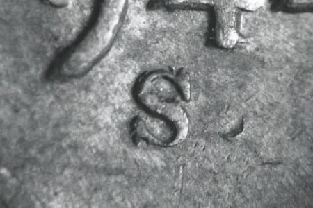 1944-S Repunched Mintmark WRPM-008